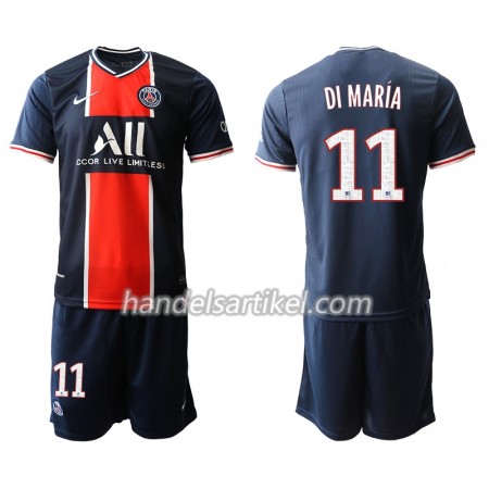 Paris Saint-Germain Angel Di Maria 11 Kinder Heim Trikotsatz 2020/21 Kurzarm (+ Kurze Hosen)